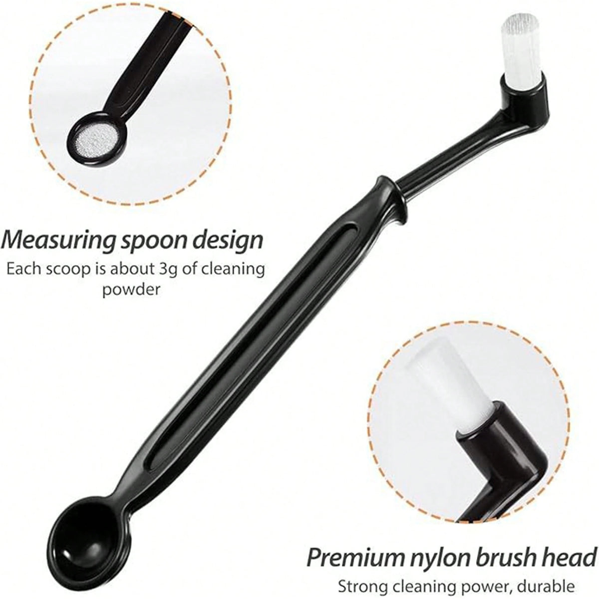 1/4pcs-Coffee Machine Cleaning Brush, With Nylon Bristles And Ergonomic Plastic Handle- Suitable For Home And Commercial Espresso Grinder Residue Removal, Durable Coffee Machine Cleaning Tool, Ergono