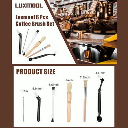 1/4pcs-Coffee Machine Cleaning Brush, With Nylon Bristles And Ergonomic Plastic Handle- Suitable For Home And Commercial Espresso Grinder Residue Removal, Durable Coffee Machine Cleaning Tool, Ergono