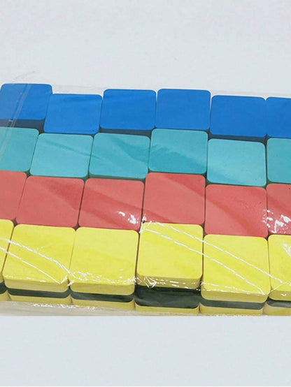 1/5/10/24/48pcs Whiteboard Erasers, Magnetic EVA Felt Blackboard Erasers, Square Erasers, Colorful