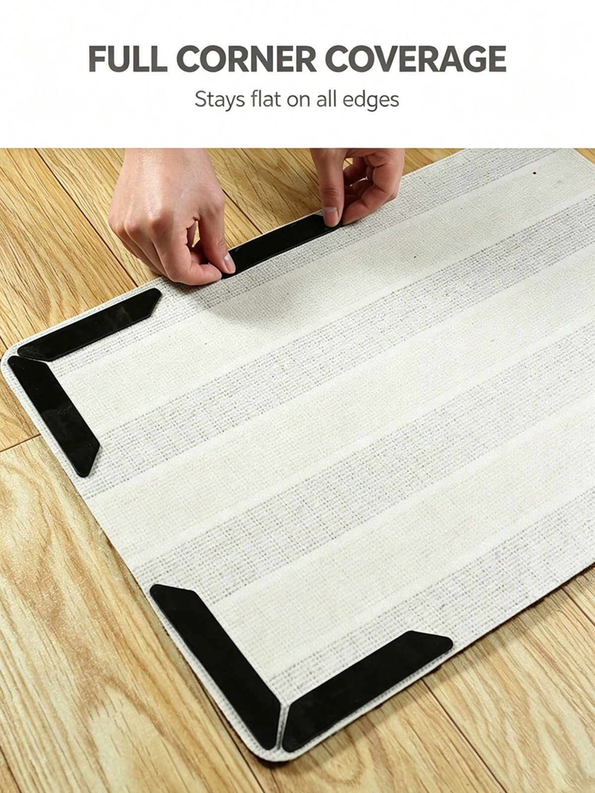 1/5/6pcs Non-Slip Carpet Tape, Anti-Slip Carpet Pad, Washable Carpet Gripper, Removable Carpet Tape, Double-Sided Adhesive Carpet Gripper, Keeps Edges Flat, Prevents Shifting And Curling, Suitable For