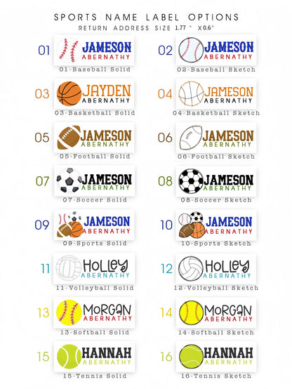 1/60/120/180/240PCS Back To School| Custom Name Stickers/Labels,Basketball/Soccer/Baseball/Bowling Supply,Sports Name Sticker,Pencils, Water Bottles