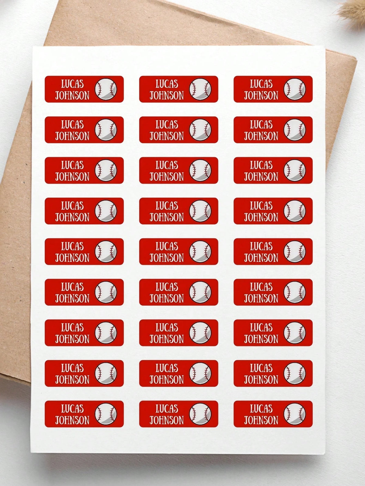 1/60/120/180/240PCS Back To School| Custom Name Stickers/Labels,Basketball/Soccer/Baseball/Bowling Supply,Sports Name Sticker,Pencils, Water Bottles