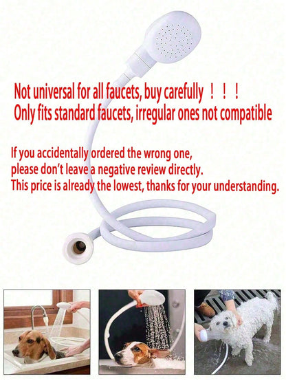 1 Multifunctional Faucet Extender With Shower, Easy To Use, Suitable For Shampoo, Bathtub And Shower Adapter, Pet Shower, Pet Cleaning And Grooming Products. Daily Necessities, Home Living Products, B
