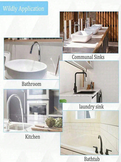 1 Multifunctional Faucet Extender With Shower, Easy To Use, Suitable For Shampoo, Bathtub And Shower Adapter, Pet Shower, Pet Cleaning And Grooming Products. Daily Necessities, Home Living Products, B