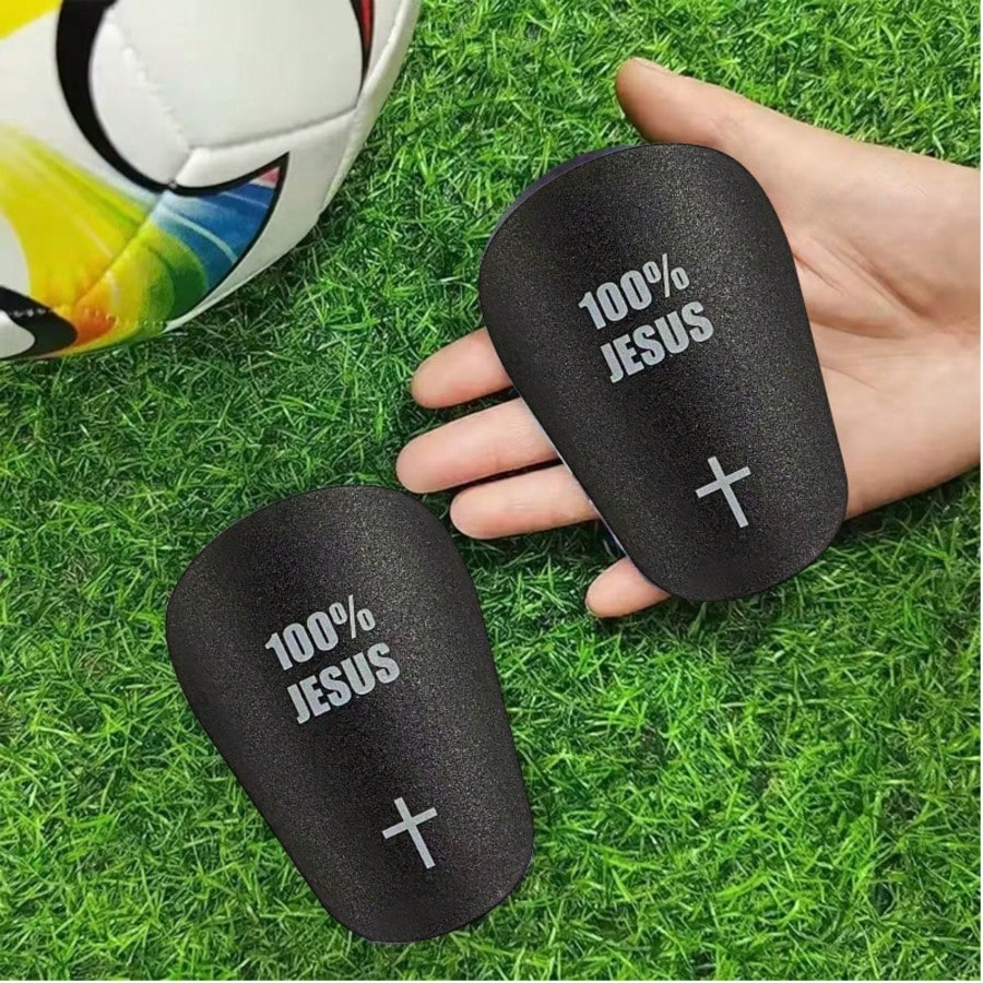 1 Pair Football Mini Shin Guards, Cross Series, Unisex Thick Sports Protective Gear, Leg-Hugging Design, Suitable For All Seasons