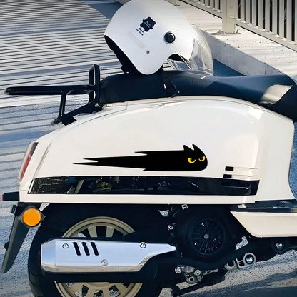 1 Pair Shadow Flying Cat Car Stickers- Fun Car Decoration, Suitable For Cars, Motorcycles, Creative Decal Accessories