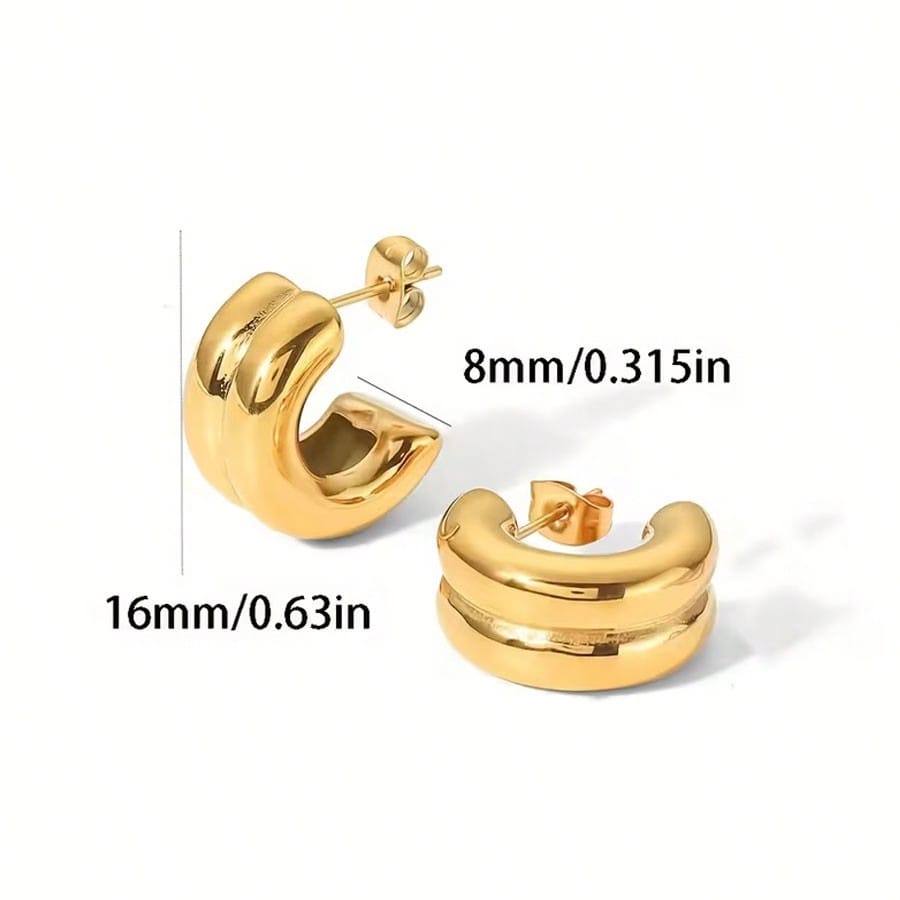 1 Pair Women's High-Quality Triple-Layer Rhinestone Circular Earrings- Perfect Gift For Holidays, Birthdays And Special Occasions