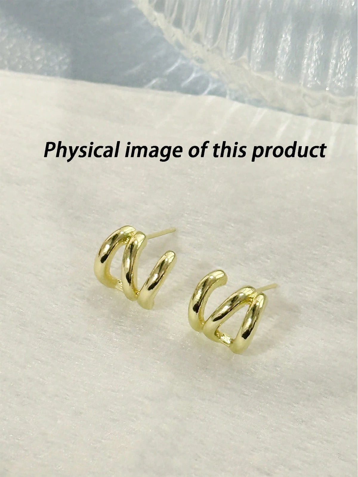 1 Pair Women's High-Quality Triple-Layer Rhinestone Circular Earrings- Perfect Gift For Holidays, Birthdays And Special Occasions