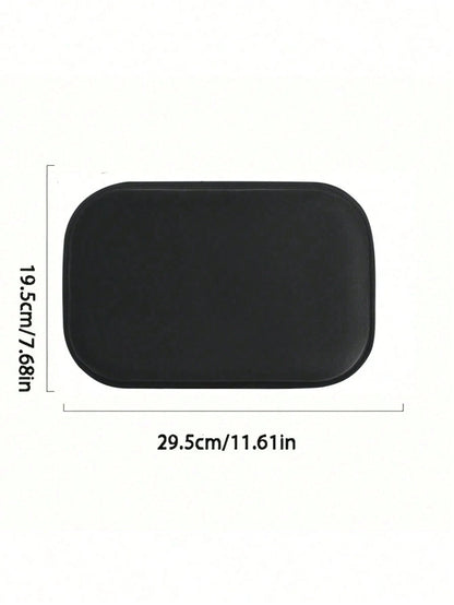 1 PC Black Thickened Fluffy Car Armrest Box Booster Mat, Center Armrest Mat, Car Armrest Cover, Armrest Box Mat