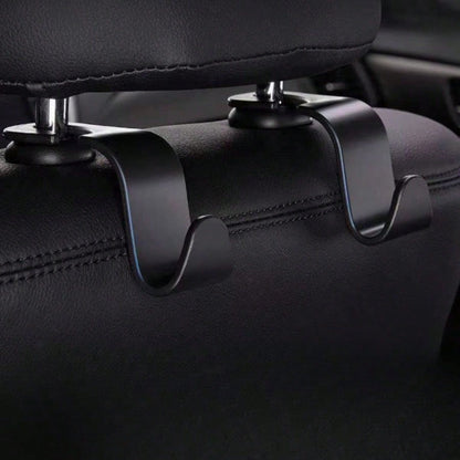 1 Pc Car Trash Can + 1 Roll (15 Sheets) Trash Bags + 2 Pcs Car Hooks, Mini Car Trash Can, Garbage Can Organizer Box, Suitable For Front/Rear Seats- Car, Office, Home Accessories. Mini Car Trash Can