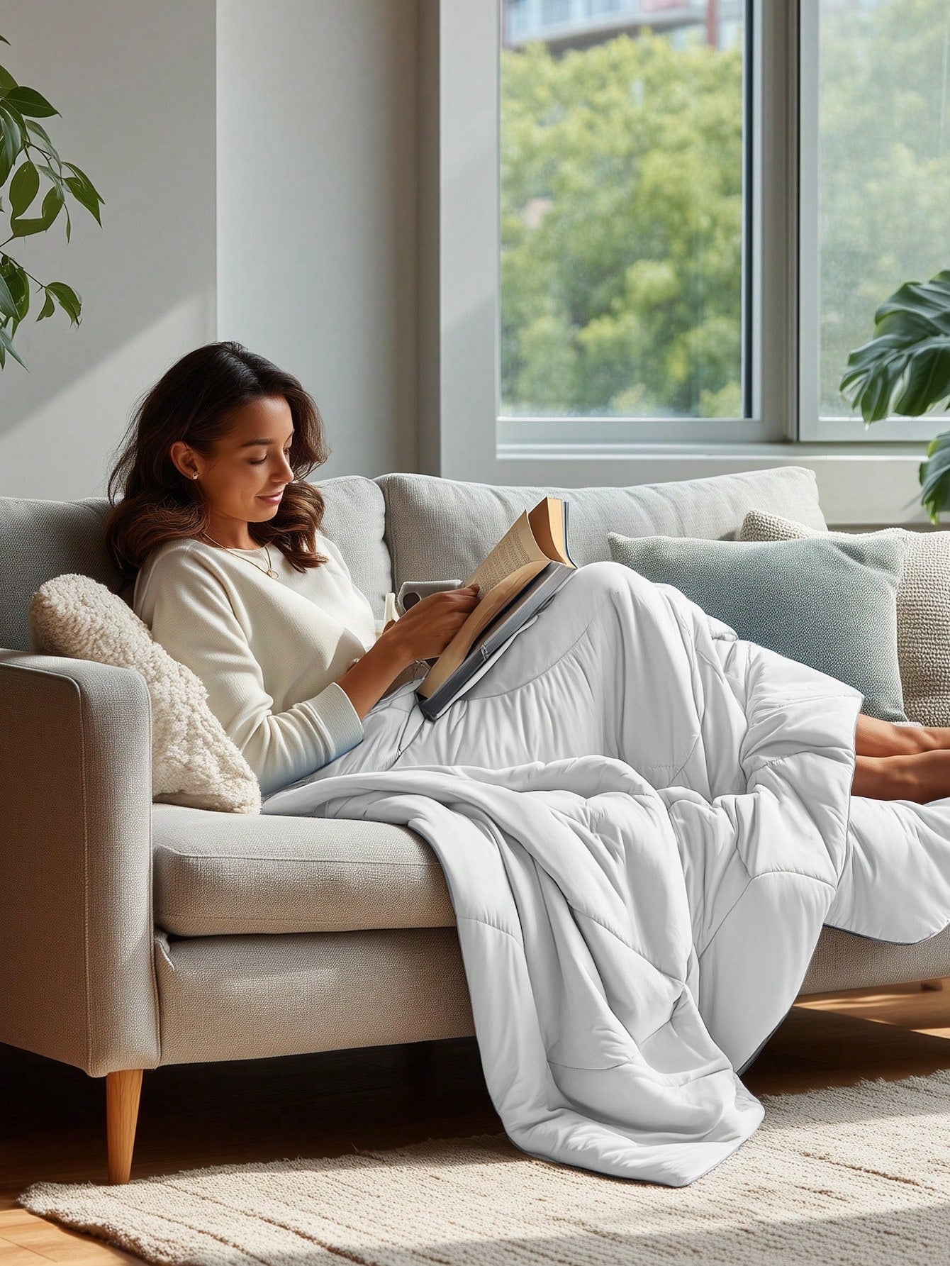 1 Pc Deconovo Cooling Comforter- Summer Ice Blanket With Cold Touch Fabric, Double-Sided Cooling For Hot Sleepers & Dorms! Soft, Lightweight & Machine Washable- No More Night Sweats