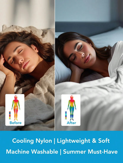 1 Pc Deconovo Cooling Comforter- Summer Ice Blanket With Cold Touch Fabric, Double-Sided Cooling For Hot Sleepers & Dorms! Soft, Lightweight & Machine Washable- No More Night Sweats