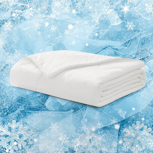1 PC PCM Tech Cooling Comforter For Hot Sleepers & Night Sweats- Silky Soft Queen Size Summer Blanket| Temperature-Regulating & Moisture-Wicking| Hypoallergenic & Machine Washable (Twin/Queen/King)