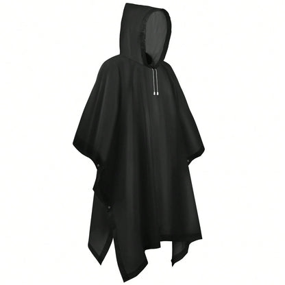 1 Pc Waterproof Raincoat, Waterproof Rain Poncho, Reusable Rain Poncho Pack With Hood, Lightweight And Waterproof Poncho, For Travel And Outdoors, For Men And Women