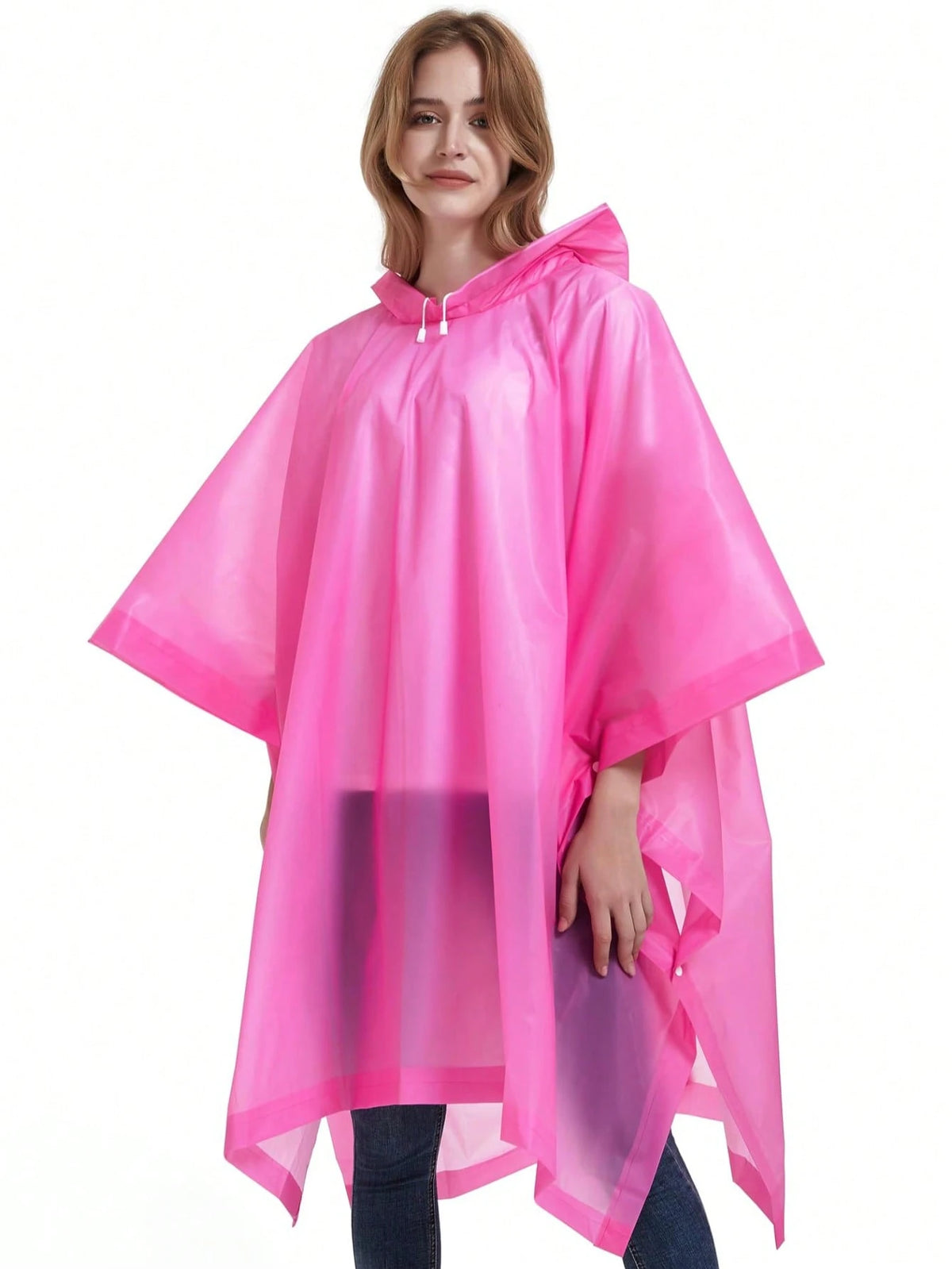 1 Pc Waterproof Raincoat, Waterproof Rain Poncho, Reusable Rain Poncho Pack With Hood, Lightweight And Waterproof Poncho, For Travel And Outdoors, For Men And Women