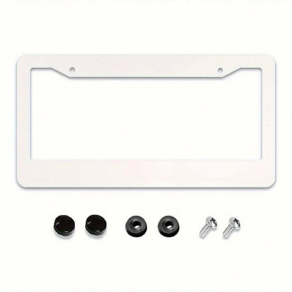 1 Piece, Metal License Plate Frame Featuring A Spiderweb Pattern; Includes 2 Mounting Holes And Screw Caps; Fits Standard US License Plates; Universal Design; An Ideal Exterior Car Accessory And Gift