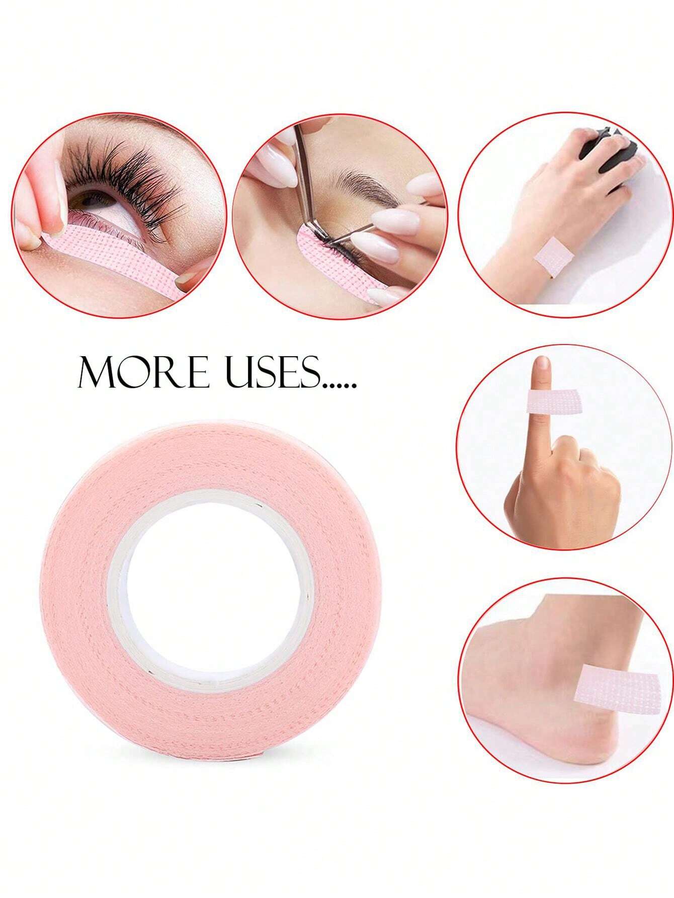 1 Roll Of Eye Makeup Tools, Including Eyeshadow Stickers, Breathable Eyeliner Pen And Eyelash Extension Paper Stickers, Invisible Face Makeup Tape, Instant Face Practice Makeup Tape, Face Lifting Plas
