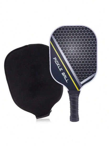 1 Set: 2 Carbon Fiber Paddles, 4 Balls, 2 Towels, 1 Carry Bag, Carbon Fiber USAPA Approved Graphite Pickleball Paddle Set With PU Grip