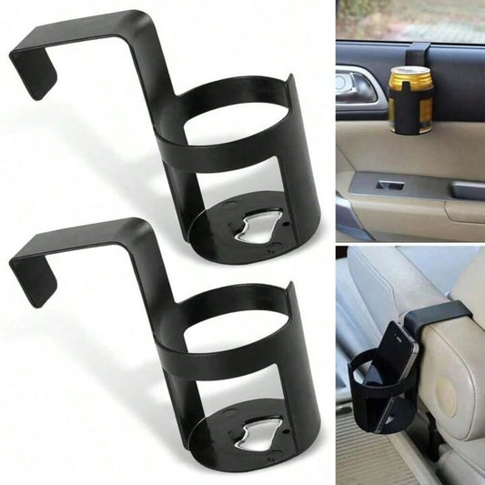 1 Set Adjustable Car Back Seat Cup Holder, Beverage Storage Rack, Truck Water Cup Holder, Back Seat Storage Essential, Perfect For Road Trips, Expandable Car Interior Space, Stable And Non-Slip Instal