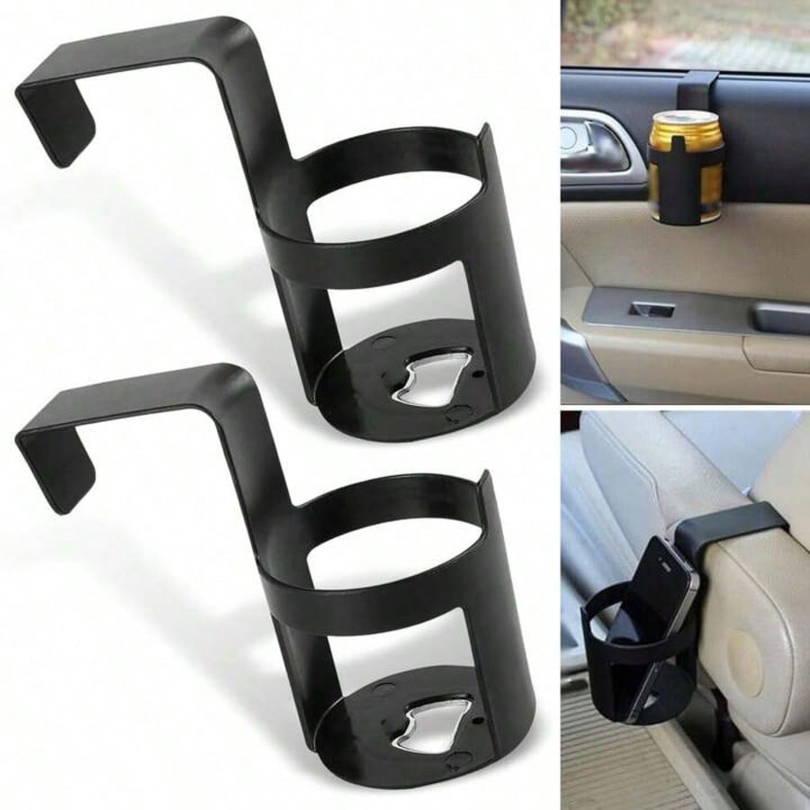1 Set Adjustable Car Back Seat Cup Holder, Beverage Storage Rack, Truck Water Cup Holder, Back Seat Storage Essential, Perfect For Road Trips, Expandable Car Interior Space, Stable And Non-Slip Instal