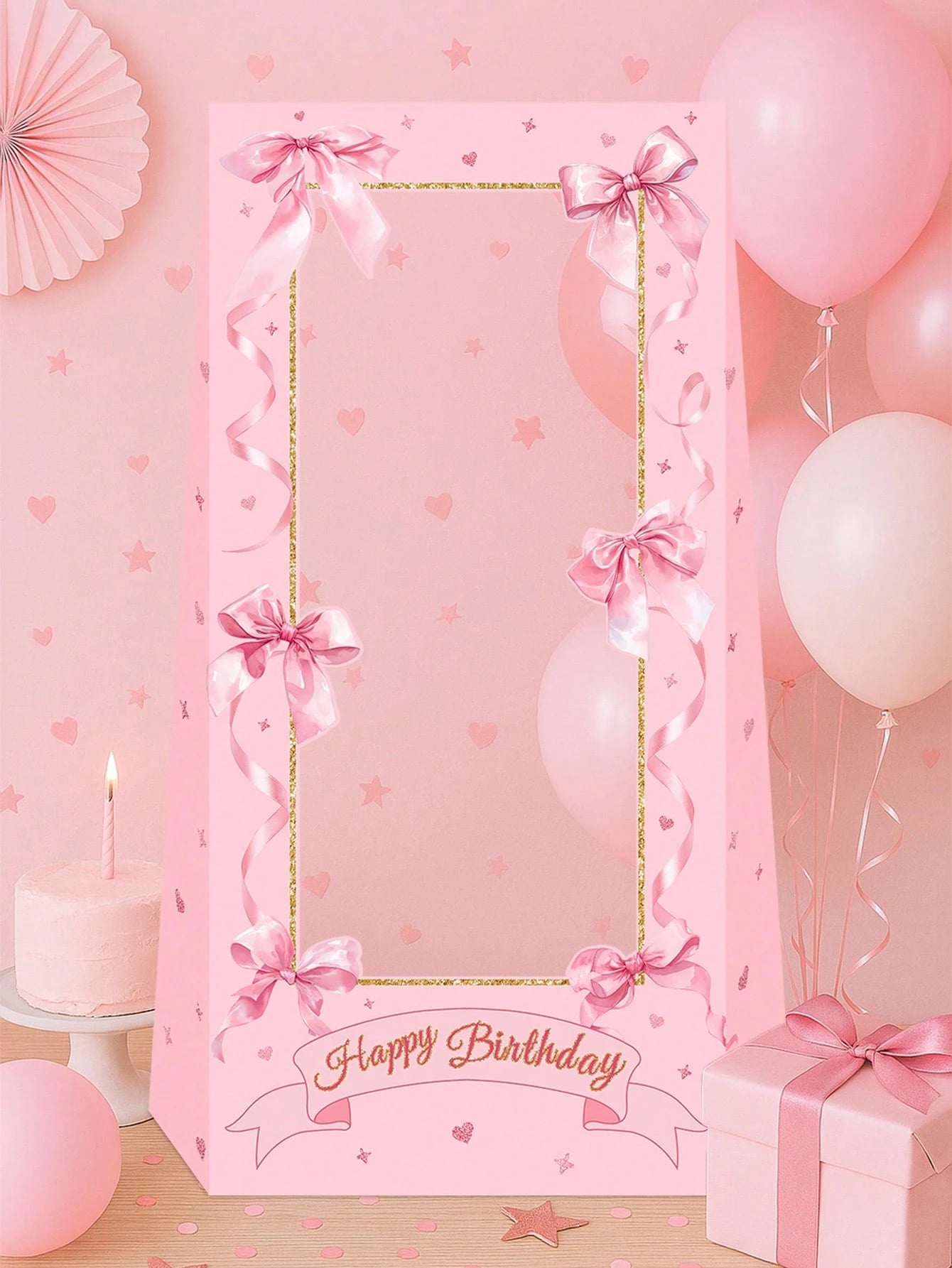 1 Set Pink & Purple Butterfly Paper Photo Frames, Butterfly Theme Party Supplies, Celebration Decorations, Butterfly Theme Party Favors, Photo Props, Butterfly Theme Birthday Party Decor, Baby Shower