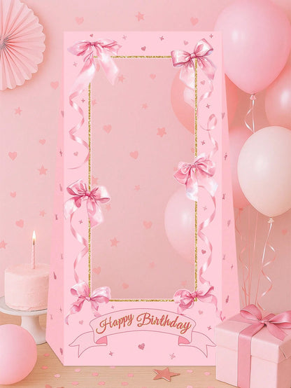 1 Set Pink & Purple Butterfly Paper Photo Frames, Butterfly Theme Party Supplies, Celebration Decorations, Butterfly Theme Party Favors, Photo Props, Butterfly Theme Birthday Party Decor, Baby Shower