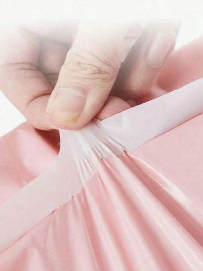10/20/30/50pcs Durable Waterproof Light Pink Polyethylene Packaging Bags, Multipurpose Simple Bags Suitable For School, Office, Transportation And Mailing, Back To School Essential, Mother's Day Gift