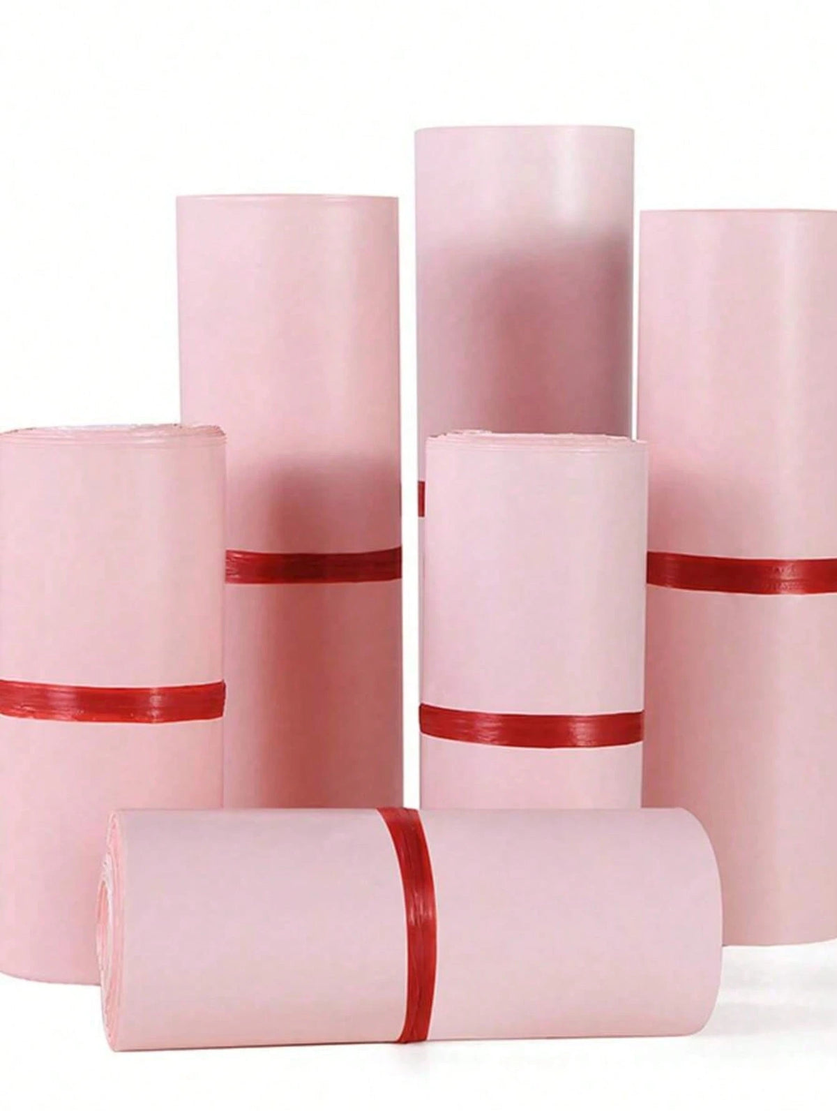 10/20/30/50pcs Durable Waterproof Light Pink Polyethylene Packaging Bags, Multipurpose Simple Bags Suitable For School, Office, Transportation And Mailing, Back To School Essential, Mother's Day Gift