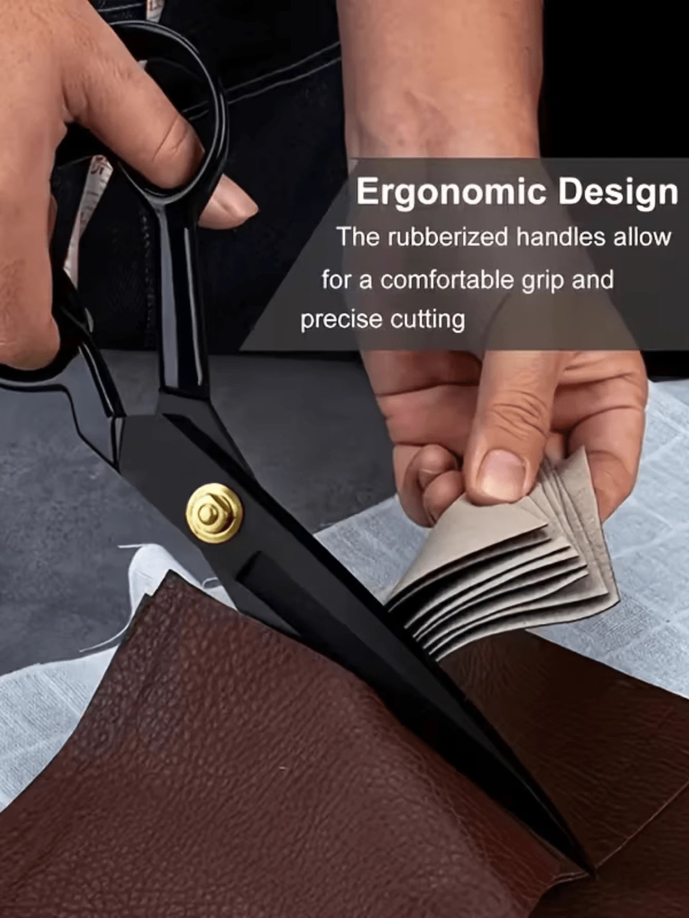 10-Inch Heavy Duty Professional Tailor Scissors- Ultra Sharp Industrial Grade Shears, Suitable For Cutting Fabric, Leather| Ideal For Home, Office, Artists And Sewing Enthusiasts