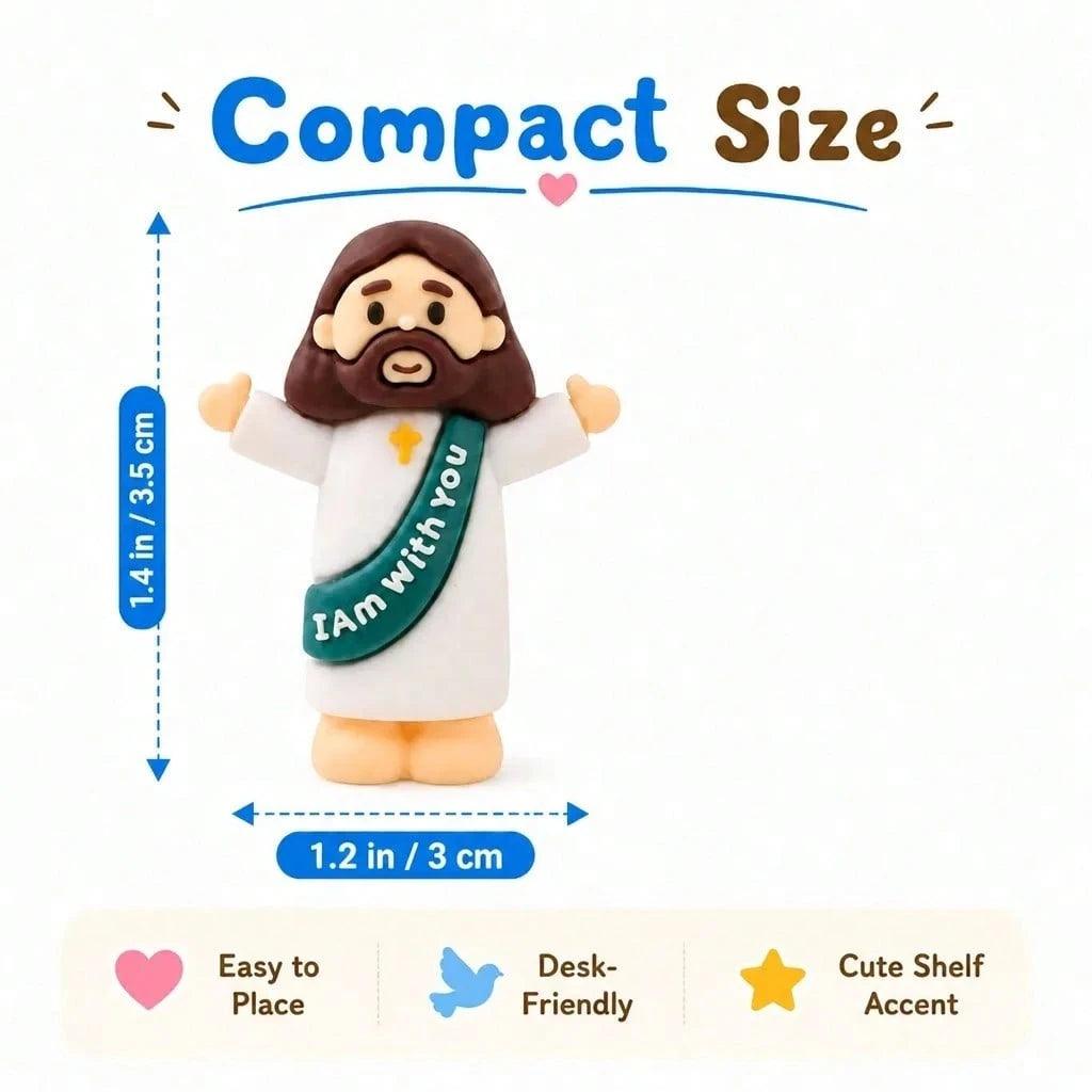 100 PCS Little Jesus Figures, Mini Jesus Figurines In Bulk, Multicolor Tiny Jesus Figures, Christian Gifts,Christmas Gifts,Halloween Gifts,Baptism