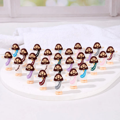 100 PCS Little Jesus Figures, Mini Jesus Figurines In Bulk, Multicolor Tiny Jesus Figures, Christian Gifts,Christmas Gifts,Halloween Gifts,Baptism