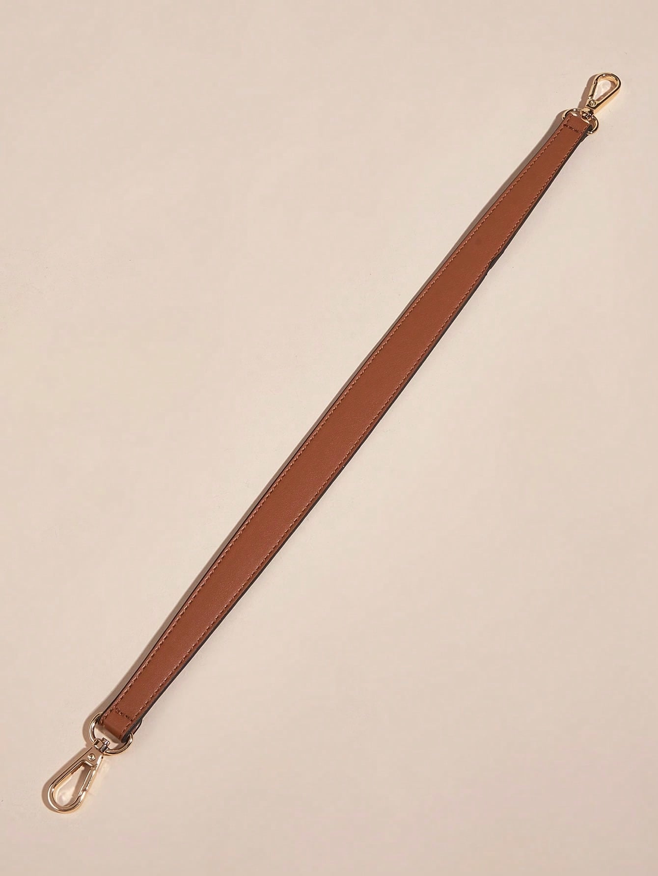 100% Pu Leather Shoulder Strap Bag With Handbag Handle Short Bag Strap Wallet With Gold Buckle Long Shoulder Strap