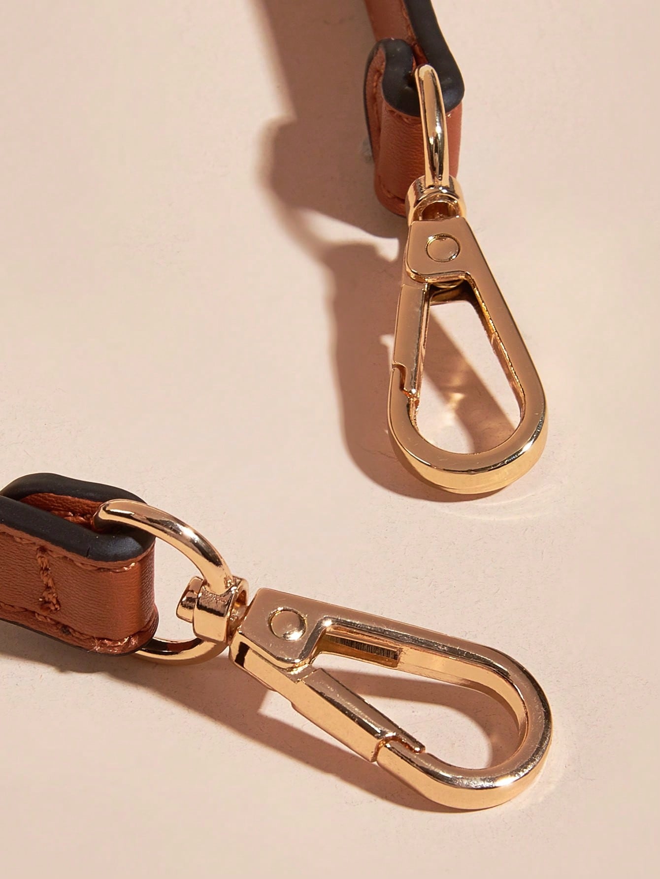 100% Pu Leather Shoulder Strap Bag With Handbag Handle Short Bag Strap Wallet With Gold Buckle Long Shoulder Strap