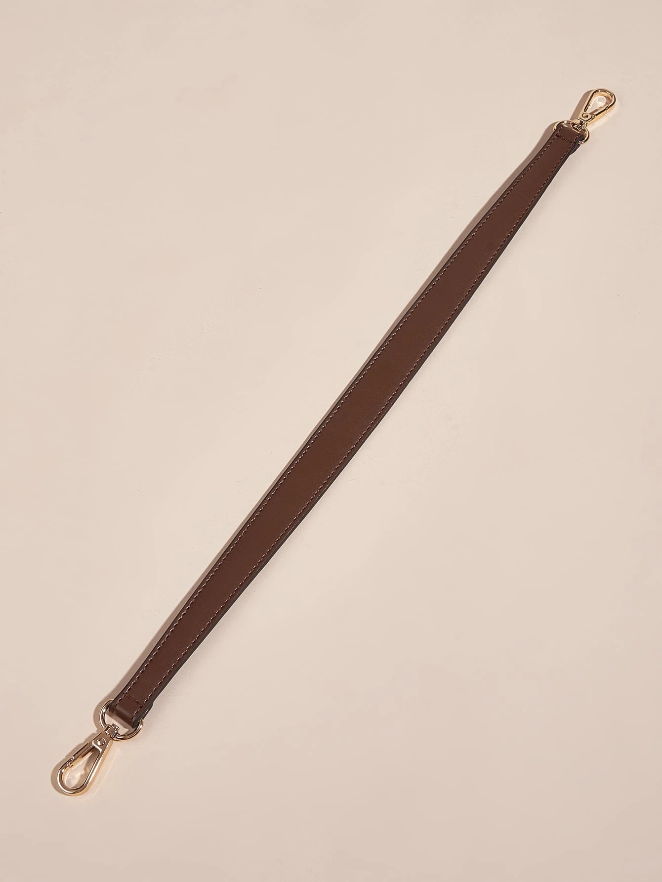 100% Pu Leather Shoulder Strap Bag With Handbag Handle Short Bag Strap Wallet With Gold Buckle Long Shoulder Strap