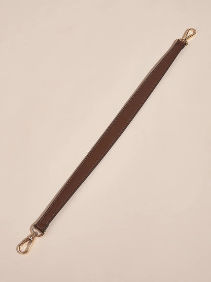 100% Pu Leather Shoulder Strap Bag With Handbag Handle Short Bag Strap Wallet With Gold Buckle Long Shoulder Strap