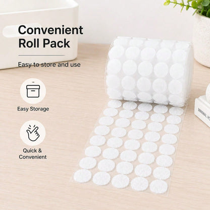 1000pcs 10mm Self-Adhesive Dot Stickers, Strong Adhesive Round Labels For DIY, Crafts And Organizing Projects At Home Or Office