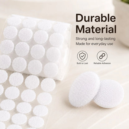 1000pcs 10mm Self-Adhesive Dot Stickers, Strong Adhesive Round Labels For DIY, Crafts And Organizing Projects At Home Or Office