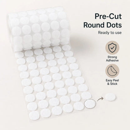1000pcs 10mm Self-Adhesive Dot Stickers, Strong Adhesive Round Labels For DIY, Crafts And Organizing Projects At Home Or Office