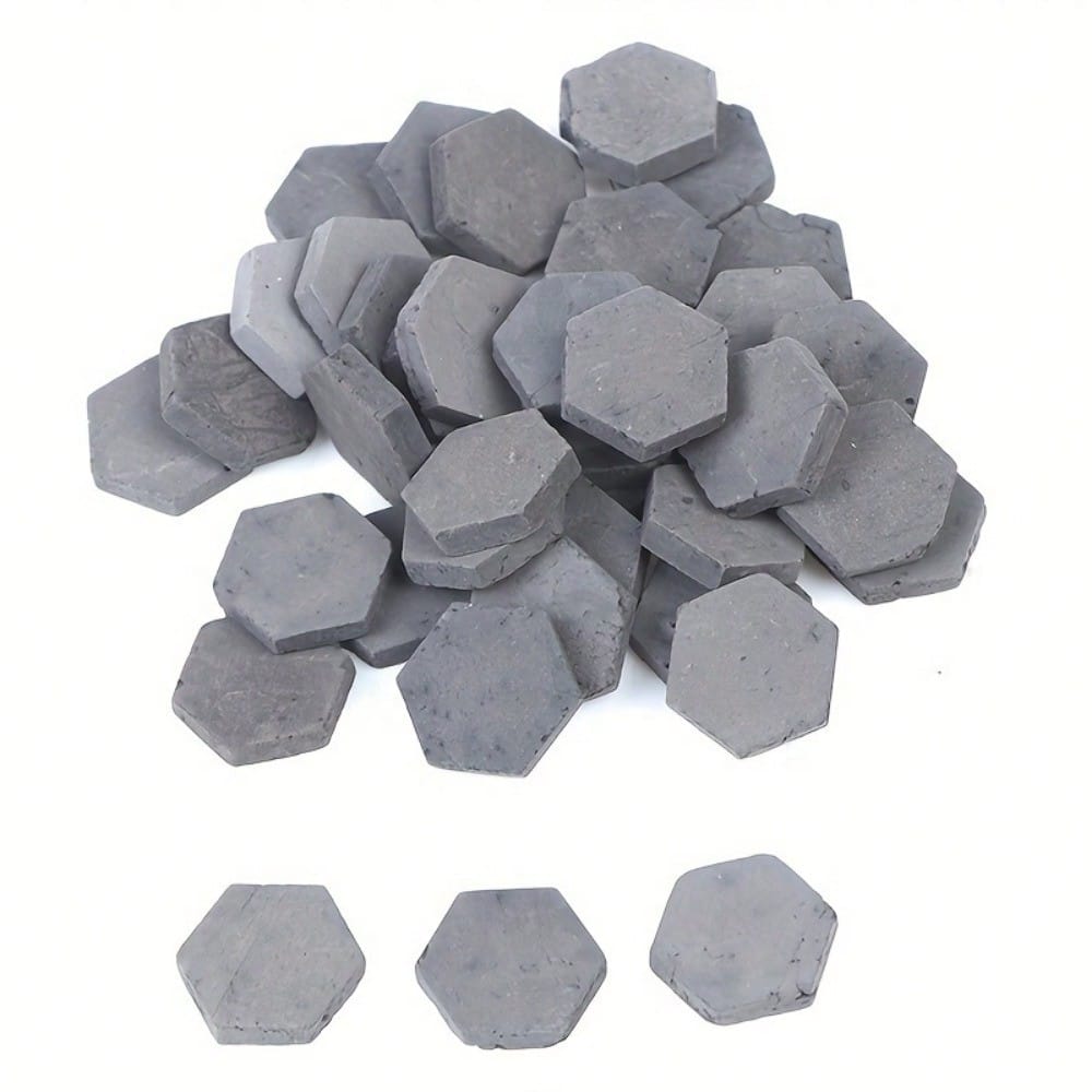 100pcs/50pcs 1/16 Scale Small Hexagonal Brick Model- Handmade And Clay Fired- Perfect Proportion For Realistic Brick Dollhouse- Christmas Gift, Birthday Gift