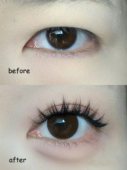 100pcs/Pack Graphic Dog Style Disposable Self-Adhesive False Eyelashes, Fluffy & Natural Look Lash Clusters, Eyelash Clusters, Individual Eyelashes, Lashes, Fake Lashes
