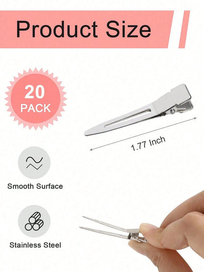 100Pcs Professional Ladies Salon Fixed Hair Pin 5.5cm Curl Metal Hair Clips Hair Root Fluffy Clips DIY Tools Hair Accessories Makeup No Crease Hair Clip Hairdressing Styling Tool(100pcs/50pcs/30pcs/15