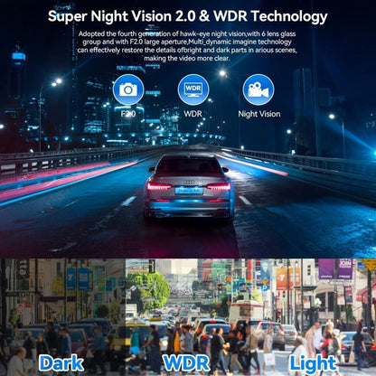 1080P Full UHD Dash Camera For Cars- On-Dash Cameras, Night Vision, 24 Hours Parking Mode, WDR, G-Sensor, Motion Detection, Parental Control, And Built-In Display