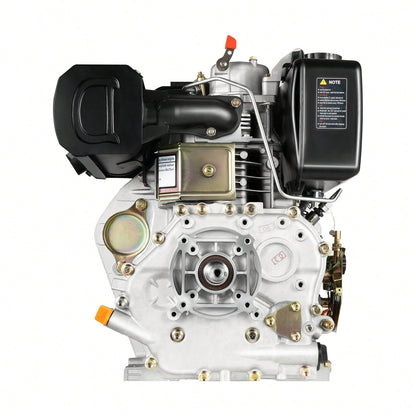 10HP Diesel Engine 418cc 6.3KW Horizontal Shaft 4-Stroke Motor 3600 RPM With 1.45 Gal Tank For Agricultural Machinery