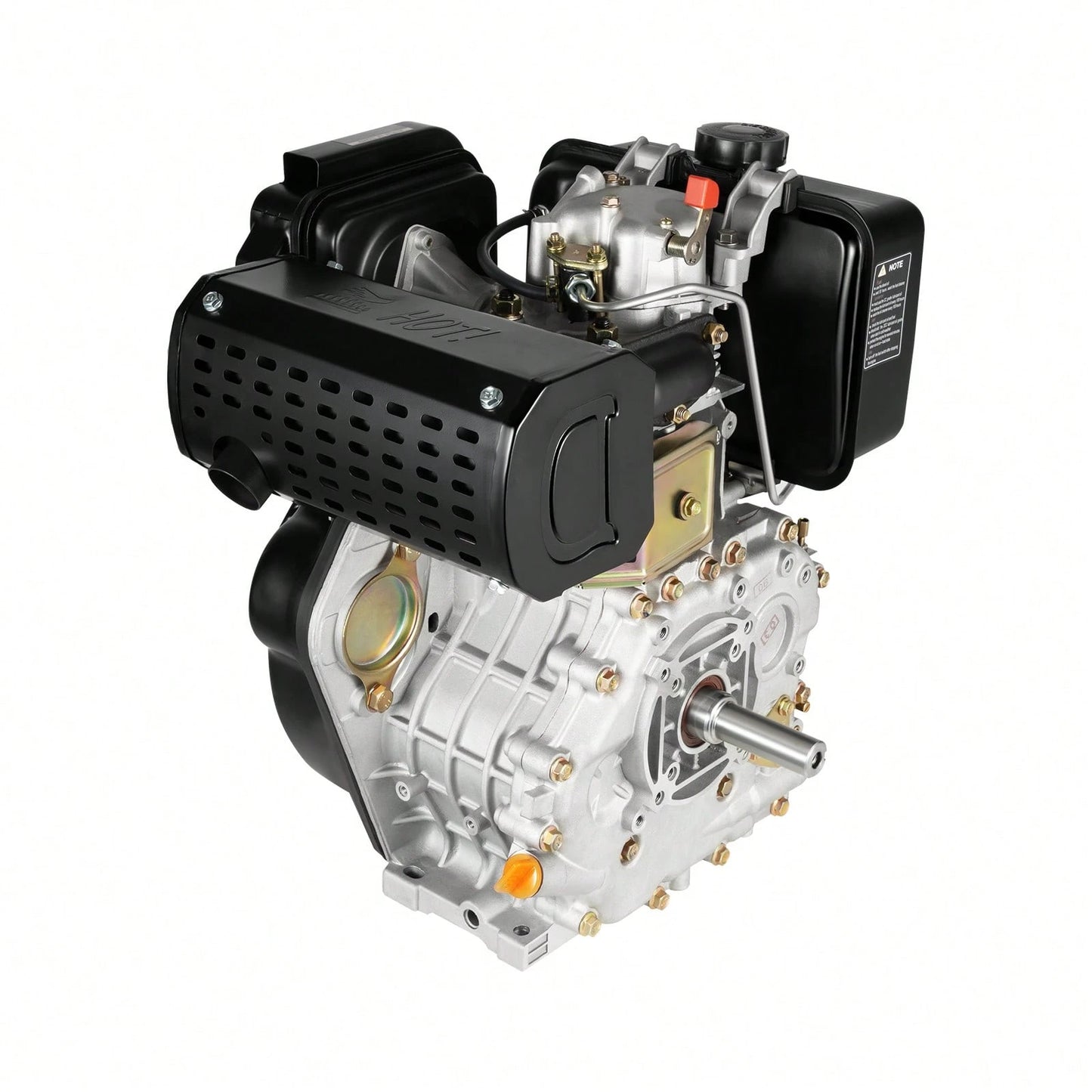 10HP Diesel Engine 418cc 6.3KW Horizontal Shaft 4-Stroke Motor 3600 RPM With 1.45 Gal Tank For Agricultural Machinery
