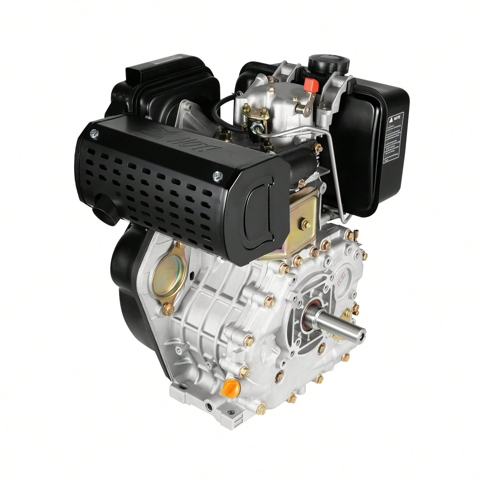 10HP Diesel Engine 418cc 6.3KW Horizontal Shaft 4-Stroke Motor 3600 RPM With 1.45 Gal Tank For Agricultural Machinery