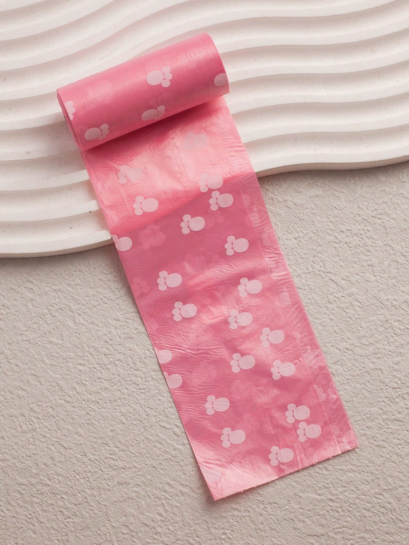 10pcs/12pcs Pink Series Pet Waste Bags, Printed Dog Poop Bag, Pooper Scooper Bag, Outdoor Walking Cleanup Bags