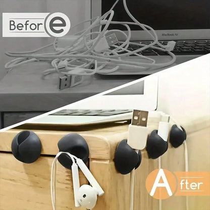 10pcs/5pcs Car Charger Cable Organizer Clips- Simplify Charging And Audio- Multi-Function Clips For Tidy Phone Charging And Maintaining A Clean Driving Environment