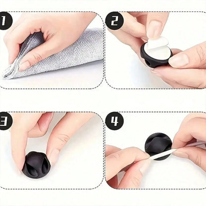 10pcs/5pcs Car Charger Cable Organizer Clips- Simplify Charging And Audio- Multi-Function Clips For Tidy Phone Charging And Maintaining A Clean Driving Environment