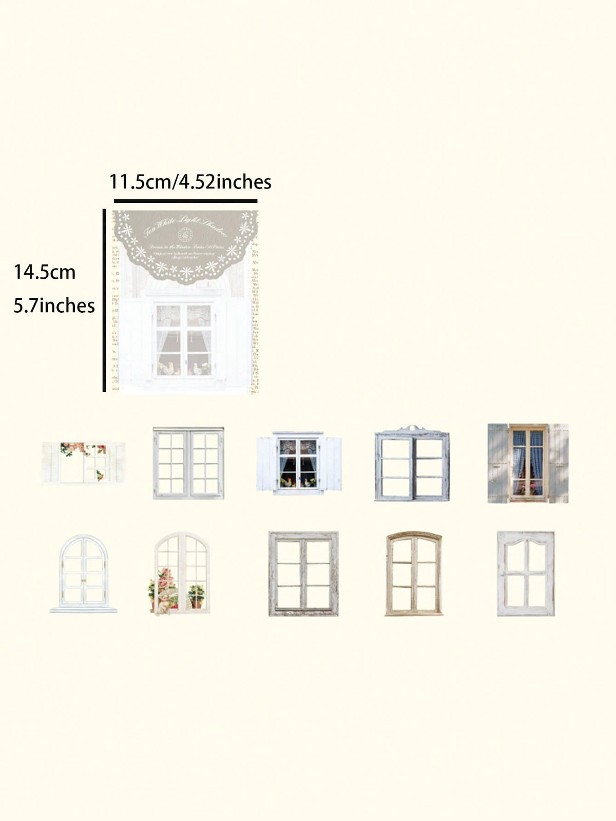 10pcs/Pack Creative Hollow Window Stickers For DIY Arts & Crafts Decor
