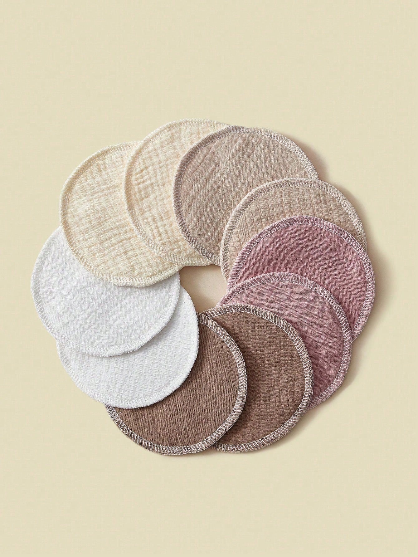 10pcs/Pack Washable Reusable Nursing Pads, Breastfeeding Breast Pads For Nursing Mothers